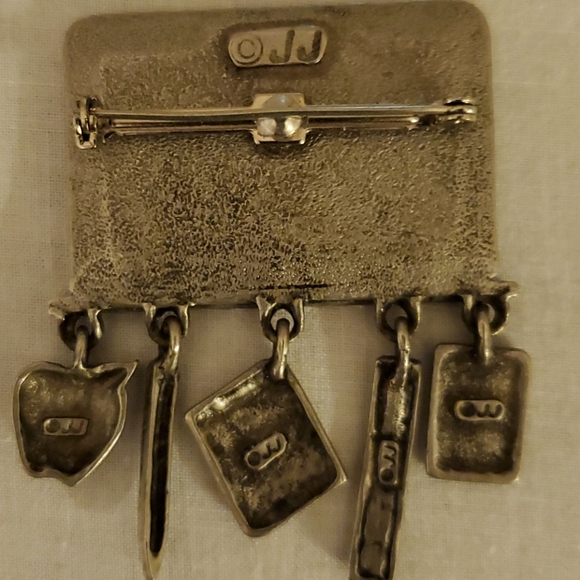 Teacher Themed Silver Toned Pin - Picture 5 of 8